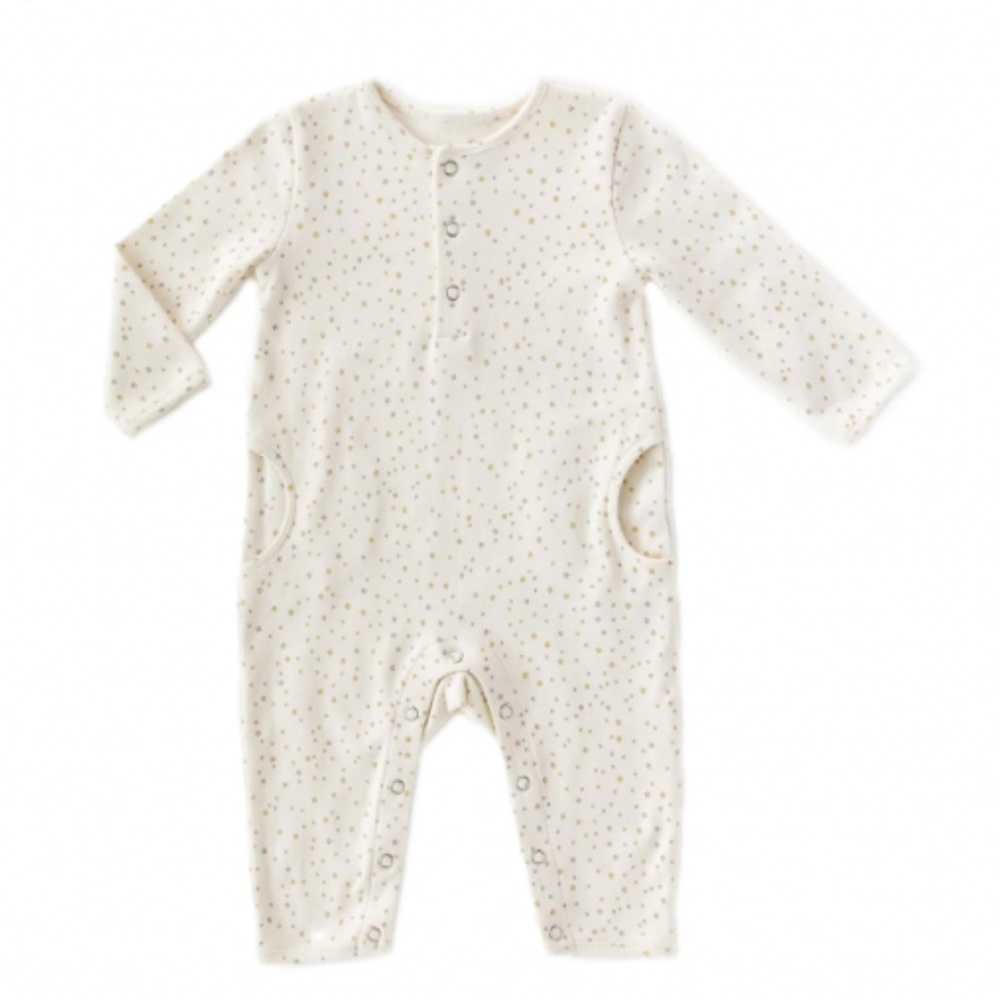 Pehr baby limited edition STARS Romper Henley onesie 0-3m